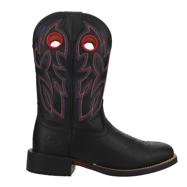 Justin Boots Mens Bowline Square Toe Pull On Cowboy Mid Calf Boots