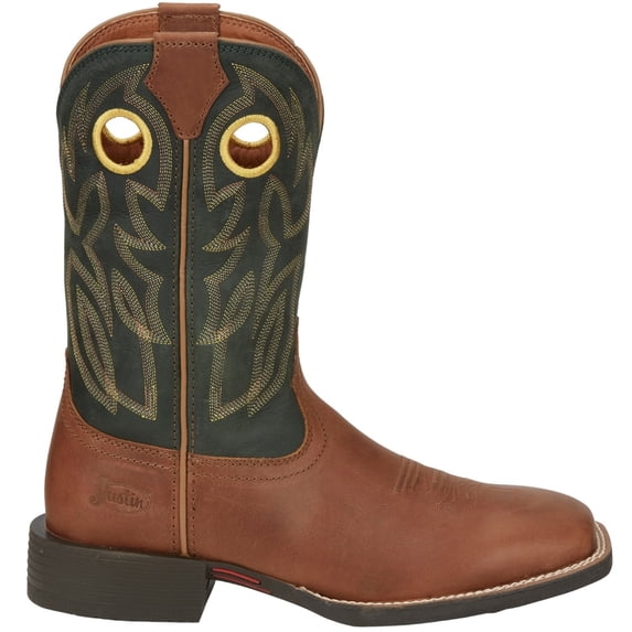 Justin Boots Mens Bowline 11" Square Toe Cowboy Casual Mid Calf Boots