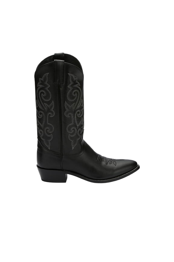 Boots Mens Buck Round Toe Pull On Cowboy  Mid Calf Boots