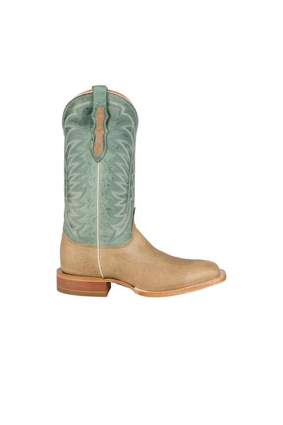 Boots Mens Burchett Bone Goat Square Toe Pull On  Mid Calf Boots