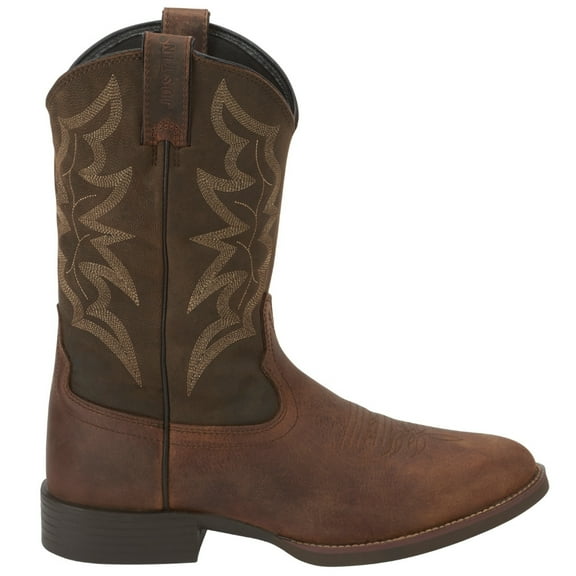 Justin Boots Mens Buster Iii 11 Inch Round Toe Cowboy Mid Calf Boots
