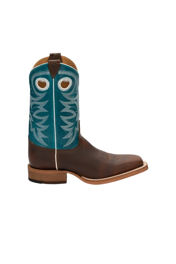 Boots Mens Caddo Embroidered Square Toe Pull On Cowboy Mid Calf Boo