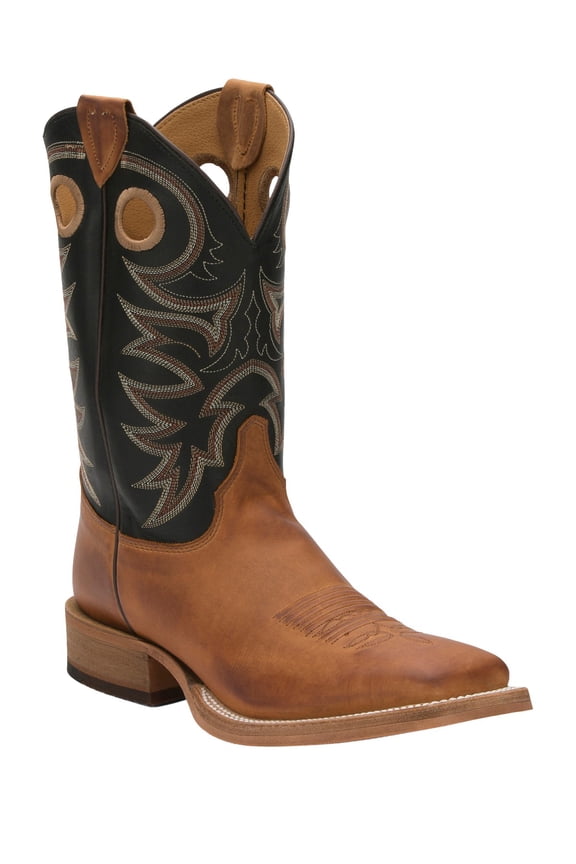 Men's Caddo Bent Rail Western Boot Broad Square Toe Tobacco 11.5 D(M) US