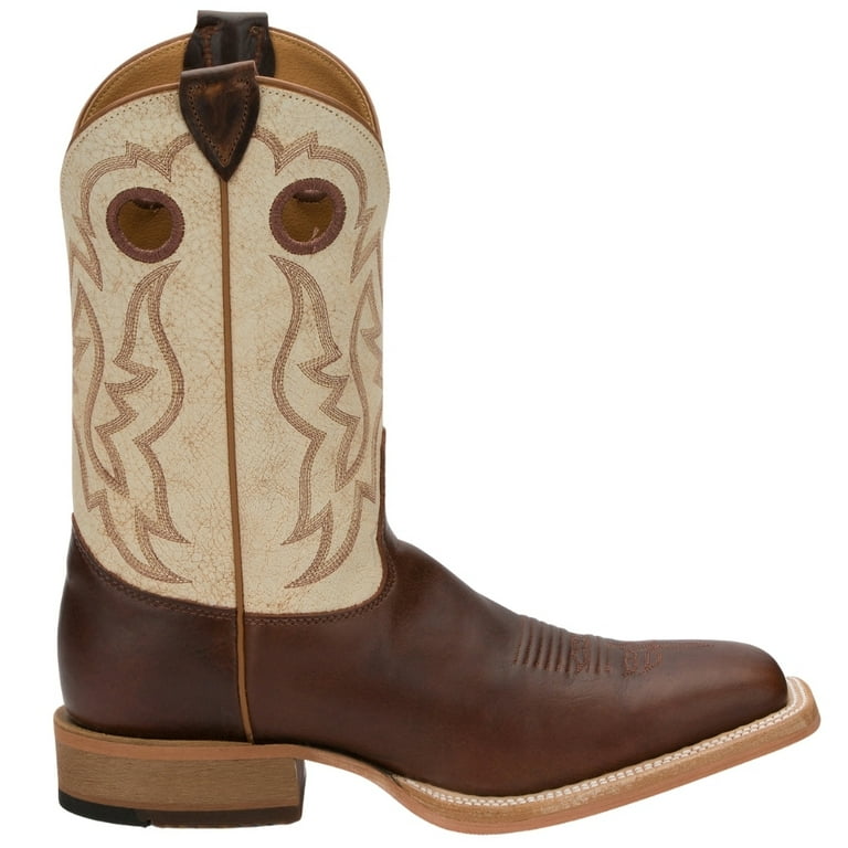 Justin Boots Mens Caddo Square Toe Cowboy Mid Calf Boots