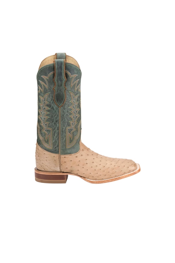 Boots Mens Chisolm Full Quill Ostrich Square Toe Pull On Cowboy  Mid