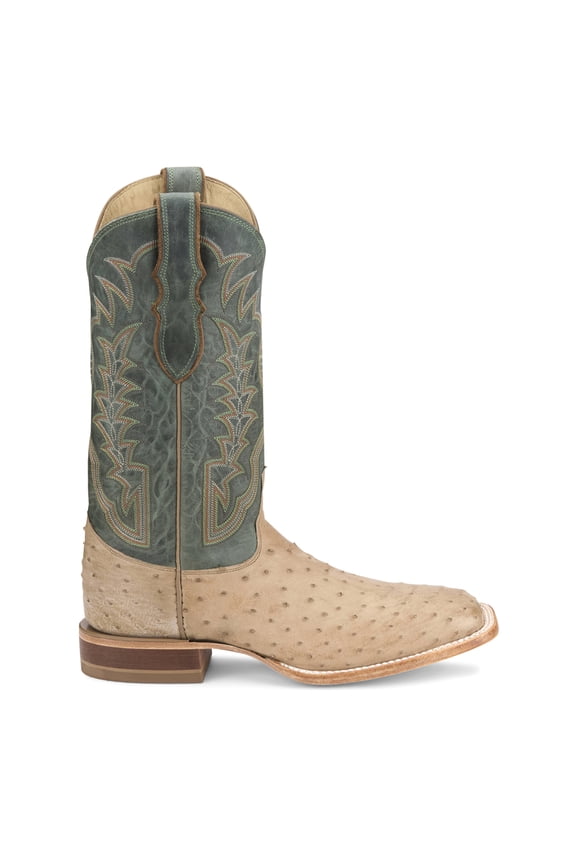 Boots Mens Chisolm 13 Inch Full Quill Ostrich Square Toe Cowboy Mid