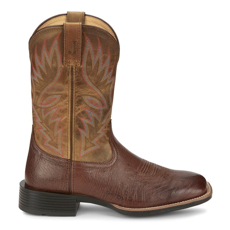 Justin Boots Mens Conroe 11 Inch Embroidered Square Toe  display picture 1