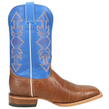 Justin Boots Mens Dayne Emboidered Square Toe Cowboy  Mid Calf Boots