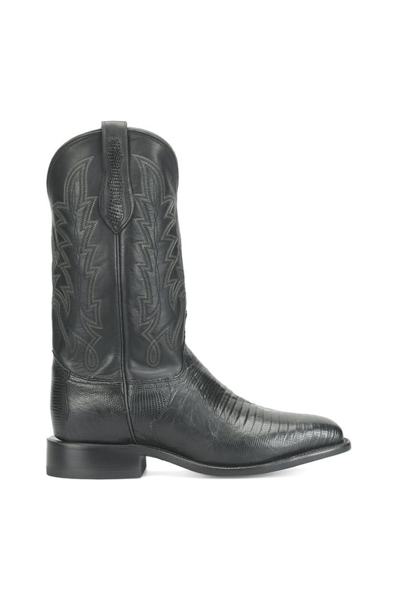 Boots Mens Reposado 12 Inch Lizard Square Toe Cowboy Mid Calf Dress