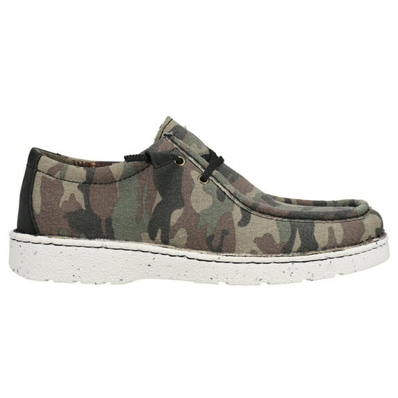 Justin Boots Mens Hazer Camo Moc Toe Slip On Casual Shoes