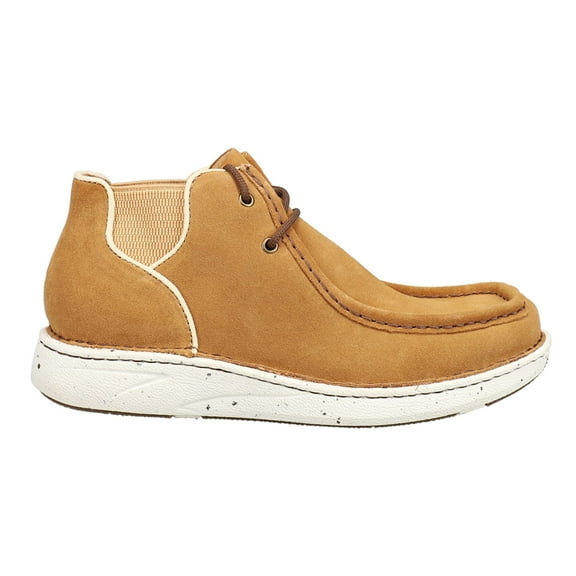 Justin Boots Mens HiCall Buckskin Round Toe Chukka  Boots Shoes