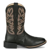 Justin Boots Mens Jasper Square Toe Pull On Cowboy Mid Calf Boots