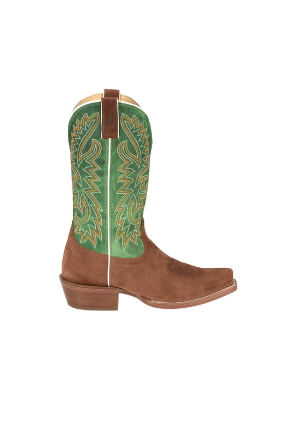 Boots Mens Jimmy Medium Square Toe Embroidered Cowboy Mid Calf Boot