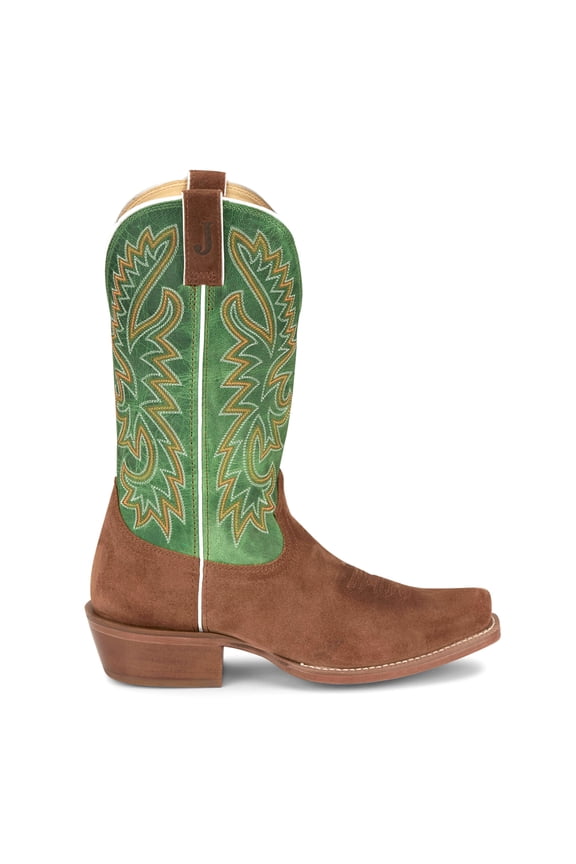 Boots Mens Jimmy Medium Square Toe Embroidered Cowboy  Mid Calf Boot