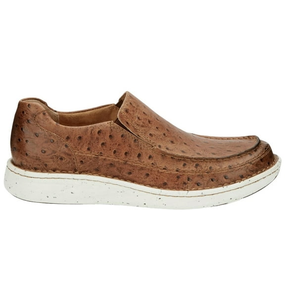 Justin Boots Mens Looper Ostrich Print Slip On Casual Shoes