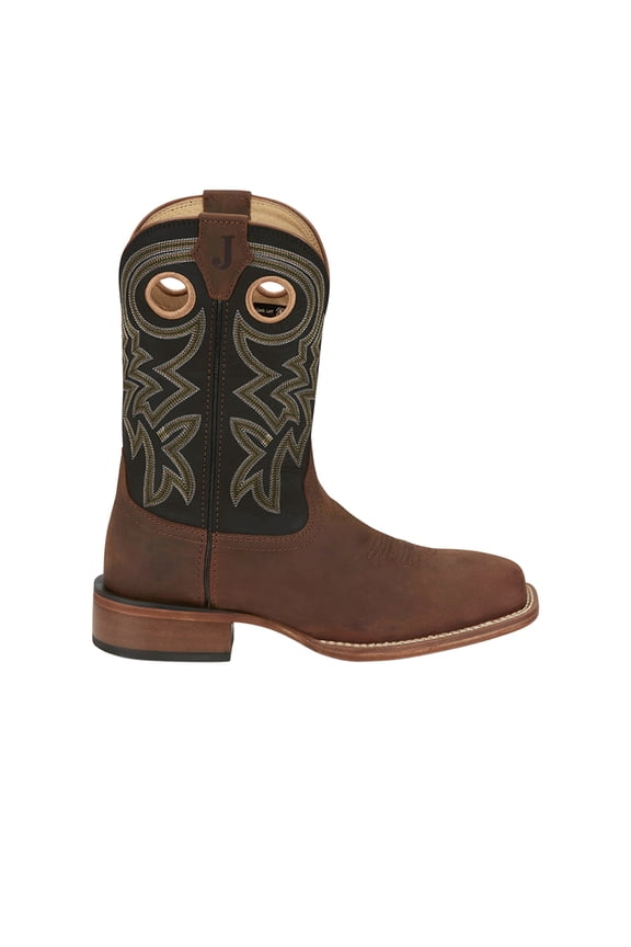 Boots Mens News Square Toe Pull On Cowboy Mid Calf Boots