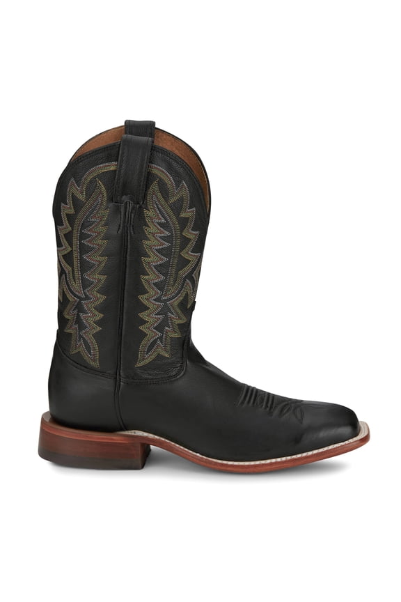 Boots Mens Poston 11 Inch Embroidered Square Toe Cowboy Mid Calf Bo