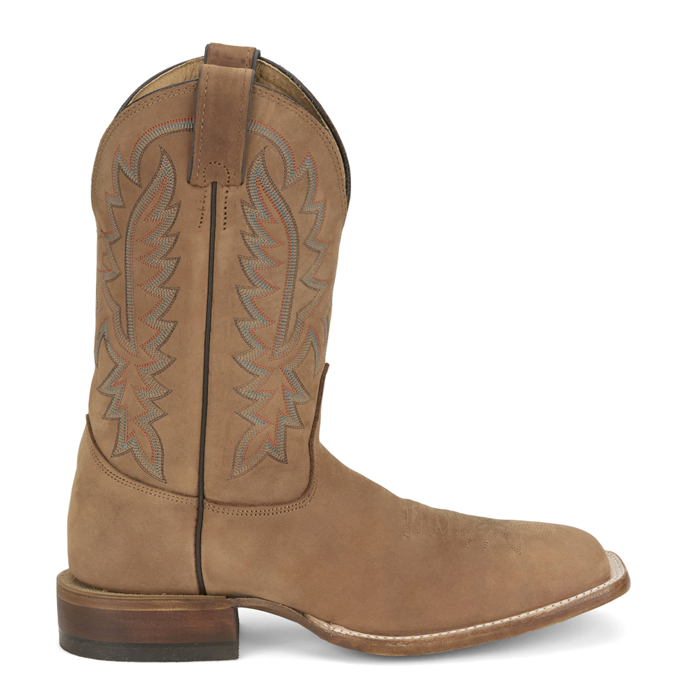 Justin Boots Mens Rancho 11 Inch Square Toe Cowboy Mid Calf  display picture 3