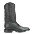 thumbnail image 1 of Justin Boots Mens Reposado Lizard Square Toe Pull On Cowboy  Mid Calf Dress, 1 of 5