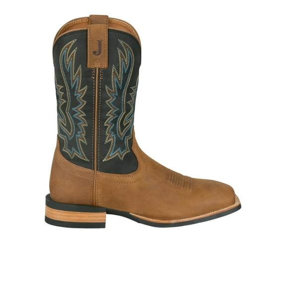 Justin Boots Mens Rustle 11 Inch Square Toe Cowboy  Mid Calf Boots