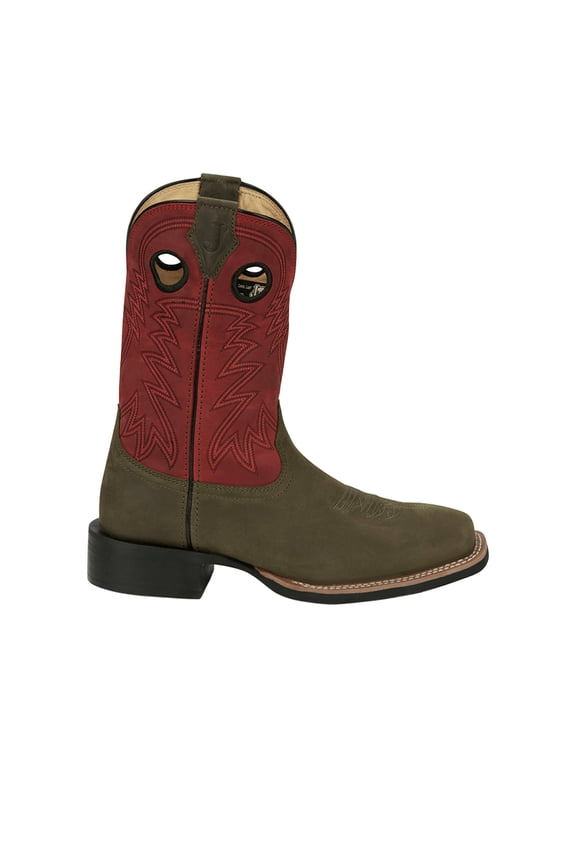 Boots Mens Show Stopper Square Toe Pull On Cowboy Mid Calf Boots
