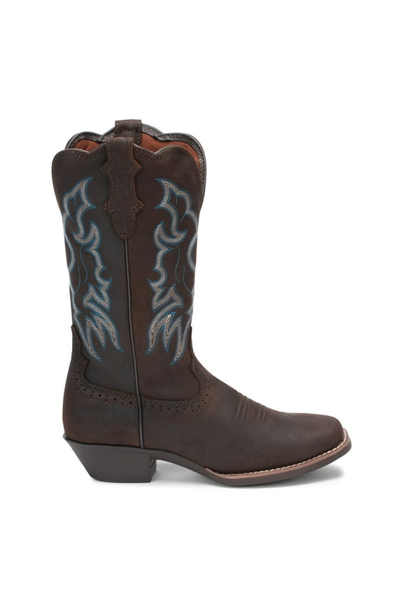 Boots Womens Brandy Embroidered Square Toe Cowboy Mid Calf Boots