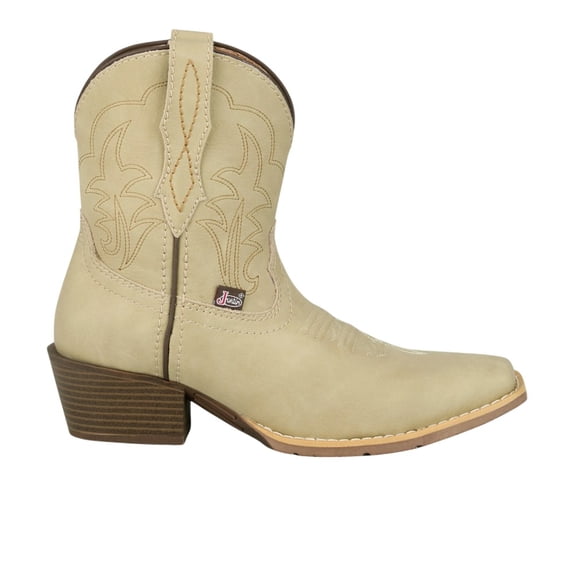 Justin Boots Womens Dee 7 Inch Embroidered Square Toe Pull On Cowboy Ankle