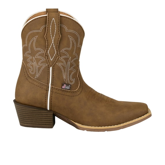 Justin Boots Womens Dee Embroidered Square Toe Cowboy Ankle Boots