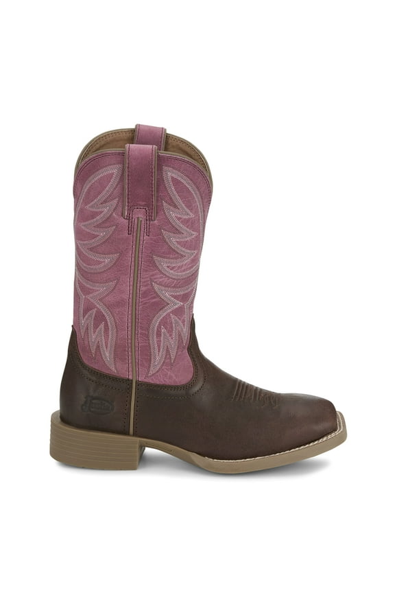 Boots Womens Demeter Embroidered Wide Square Toe Cowboy Mid Calf Bo