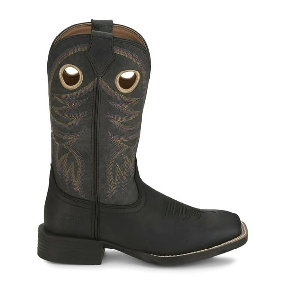 Justin Boots Womens Demeter Wide Square Toe Cowboy  Mid Calf Boots