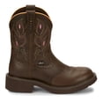 thumbnail image 1 of Justin Boots Womens Gemma Embroidered Round Toe Cowboy  Casual Mid Calf Boo, 1 of 5