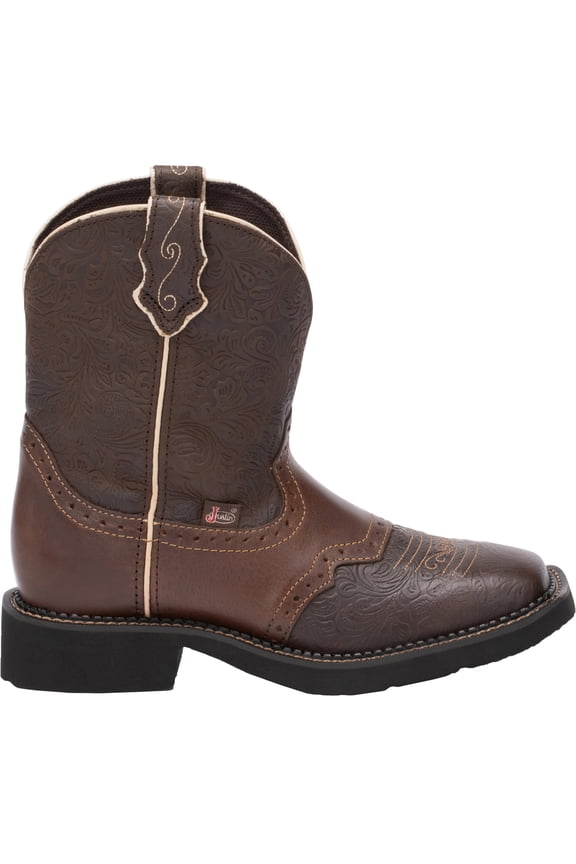 Boots Womens Mandra Embossed Square Toe Cowboy Ankle Boots