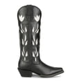 thumbnail image 1 of Justin Boots Womens May Tooled Inlay Snip Toe Cowboy  Tall Boots, 1 of 5