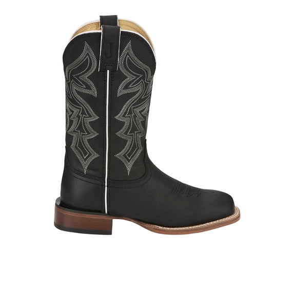 Justin Boot Company Womens Women`s Justin Cowhide Vamp 11In Cowhide Top Boot 9 B Black