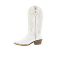 thumbnail image 1 of Justin Boots Womens Rae Midnight Embroidered Square Toe Cowboy  Mid Calf Bo, 1 of 5