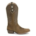 thumbnail image 1 of Justin Boots Womens Rae Midnight Embroidered Square Toe Cowboy  Mid Calf Bo, 1 of 5