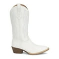 thumbnail image 1 of Justin Boots Womens Renie Embroidered Round Toe Cowboy  Mid Calf Boots, 1 of 5