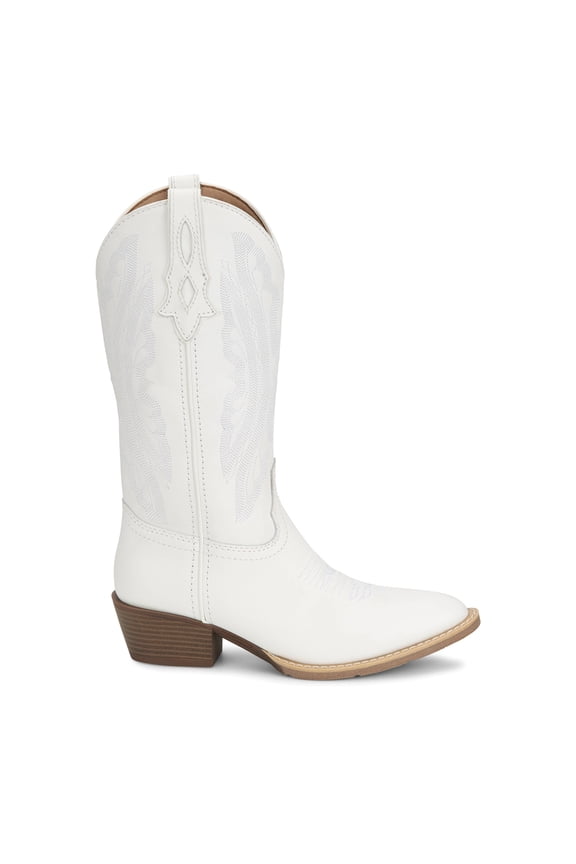 Boots Womens Renie Embroidered Round Toe Cowboy Mid Calf Boots