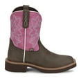 thumbnail image 1 of Justin Boots Womens Sunny Embroidered Square Toe Cowboy  Mid Calf Boots, 1 of 5