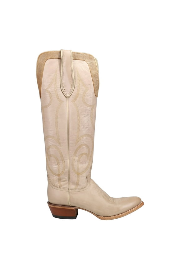 Boots Womens Justin Vintage Verlie 17 In Top Round Toe Cowgirl Boot 8 B Vanilla