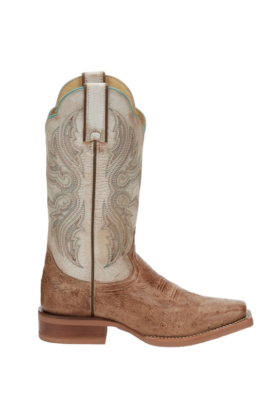 Women's Boot Smooth Ostrich Western Square Toe - JE700 11 M US