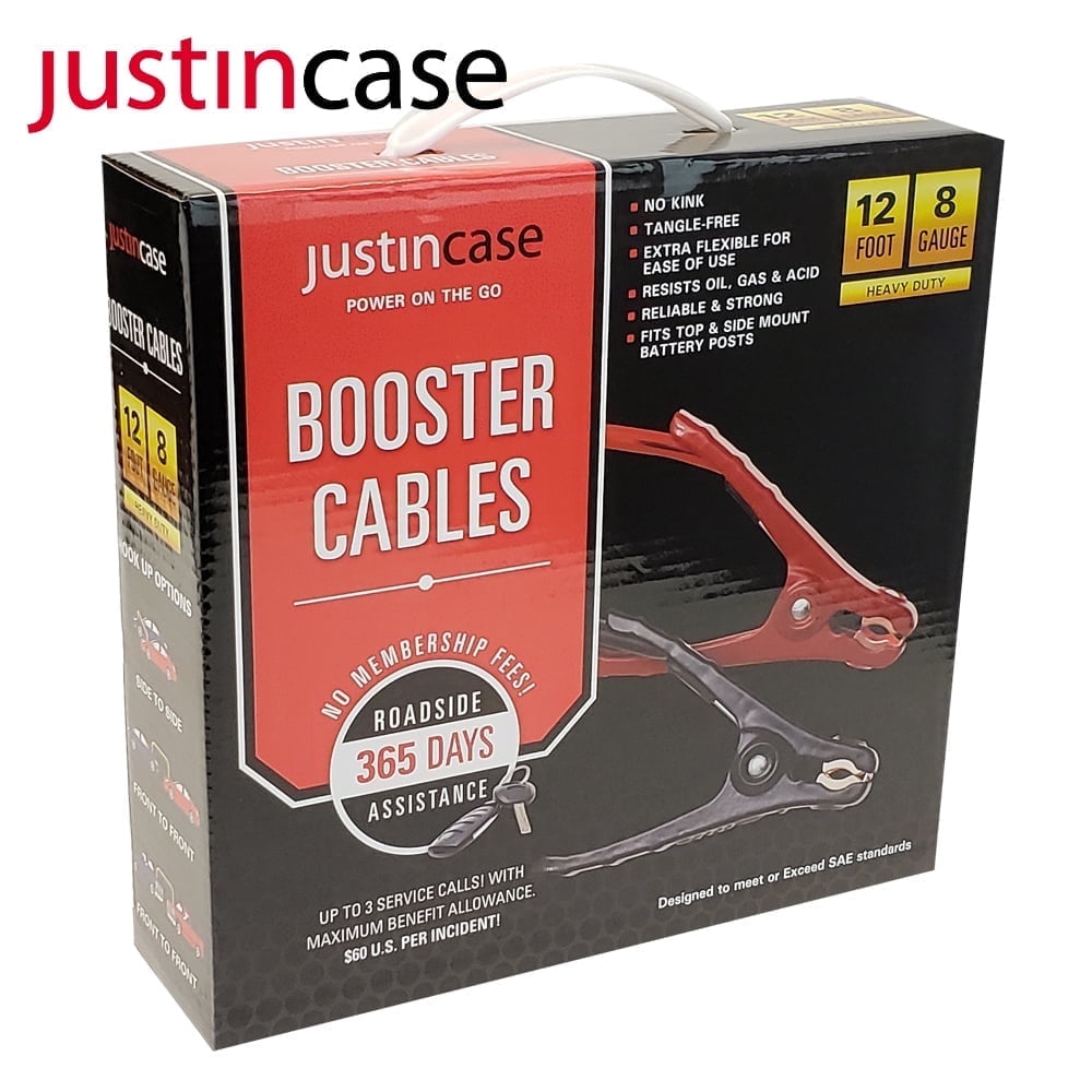 Walmart Deals of Walmart Black Friday Deals 2025 - Justin Case 12' 8G Booster Cable with 365-Day Roadside Assistance