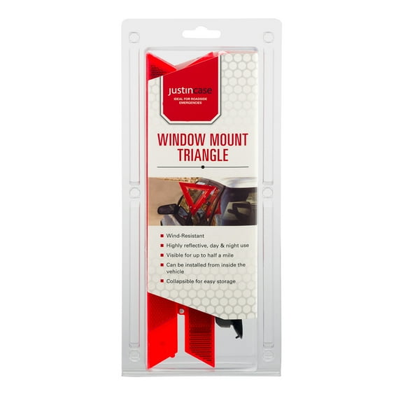 Justin Case Car Window Mount Triangle