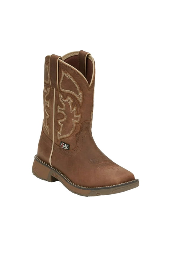 Children's Rush Junior Saddle Cowhide Tan Western Boots JK4330