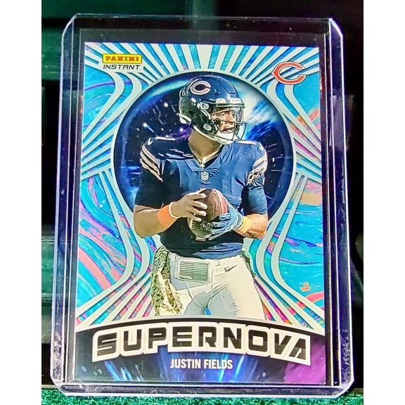 Justin Fields 2022 Panini NFL Instant Supernova #6 Football Card 1/1523