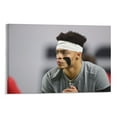 thumbnail image 1 of Justin Fields American Football Sports Stars Poster Canvas Art Poster and Wall Art Picture Print Modern Family bedroom Decor Posters 08x12inch(20x30cm), 1 of 6