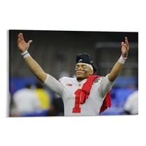 Justin Fields Poster Canvas Poster Picture Print Wall Art Poster Painting Canvas Posters Artworks Gift Room Aesthetic 08x12inch(20x30cm)