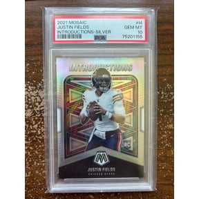 Justin Fields RC, Introductions-Silver #I4 - 2021 Panini Mosaic - PSA 10 GEM MT