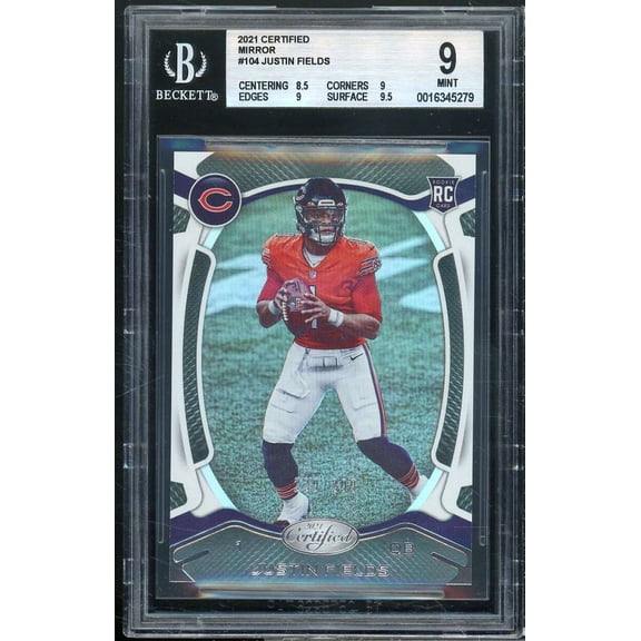 Justin Fields Rookie Card 2021 Certified Mirror #104
