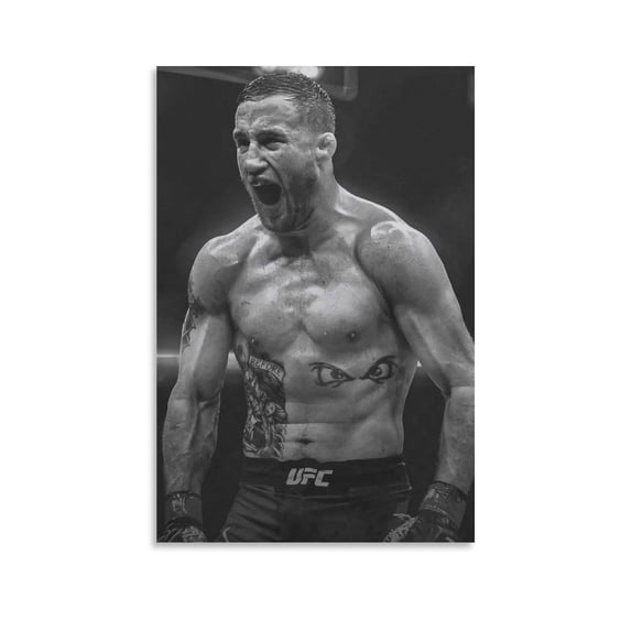 Justin Gaethje Canvas Poster Home Decor Poster Wall Art Hanging Picture Print Bedroom Decorative Painting Posters Room Aesthetic 12x18inch(30x45cm)